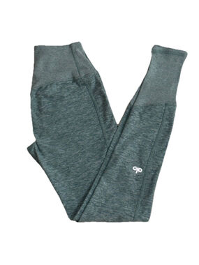 ALO YOGA HIGH WAIST ALOSOFT LOUNGE LEGGING 27”LIGHT GREEN XS